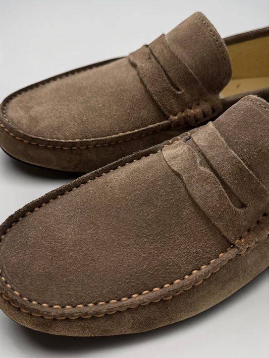 Mocassini in Vera Pelle Scamosciata – Made in Italy