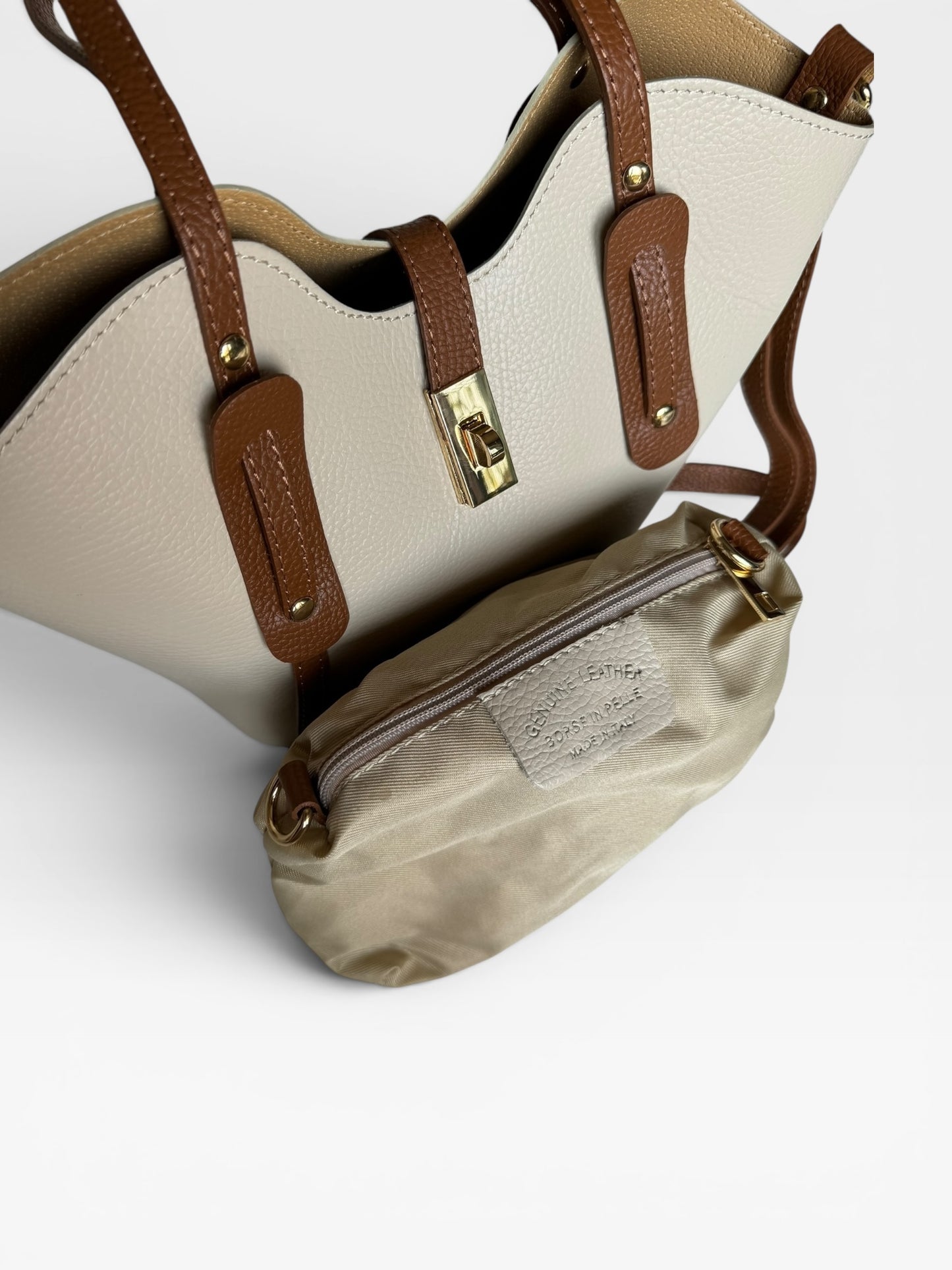 Aurora  Borsa Vera Pelle made in Italy Genuine Leather