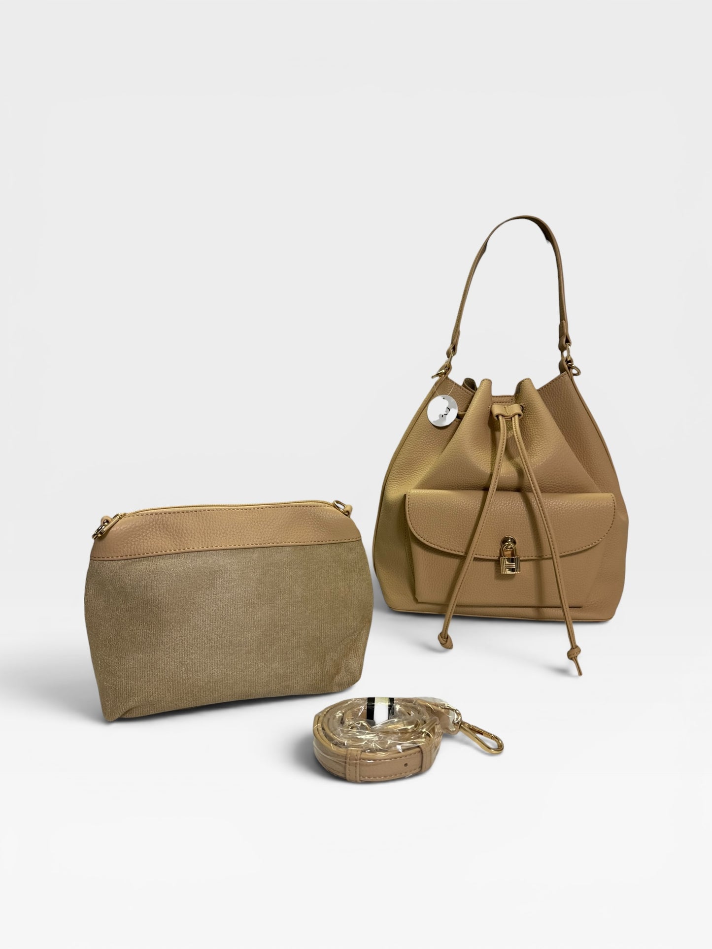 Borsa a secchiello  con pochette coordinata  GABBY